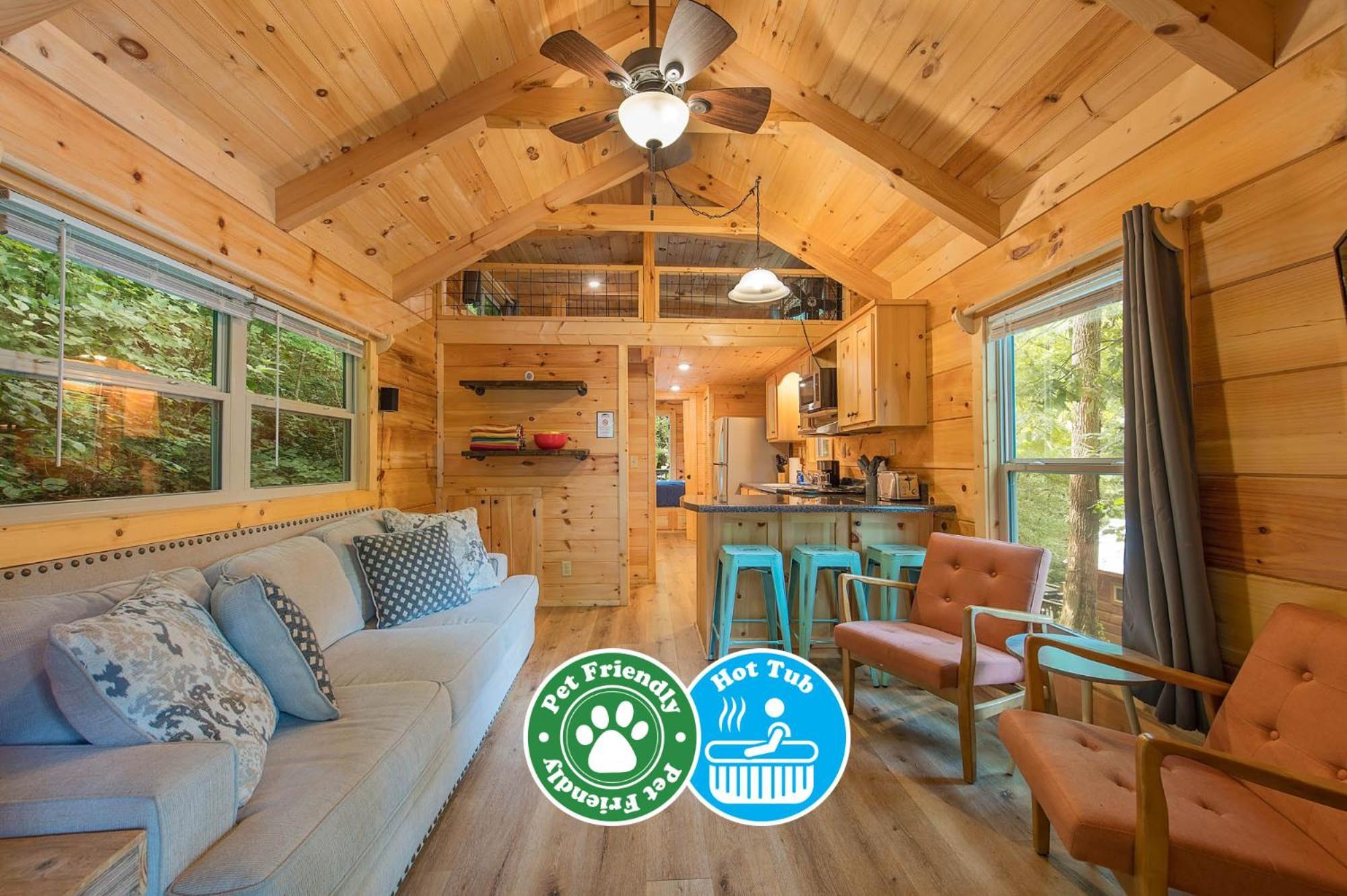 Ryon Tiny Home Cabin City-Side Rustic Retreat Chattanooga Exterior foto